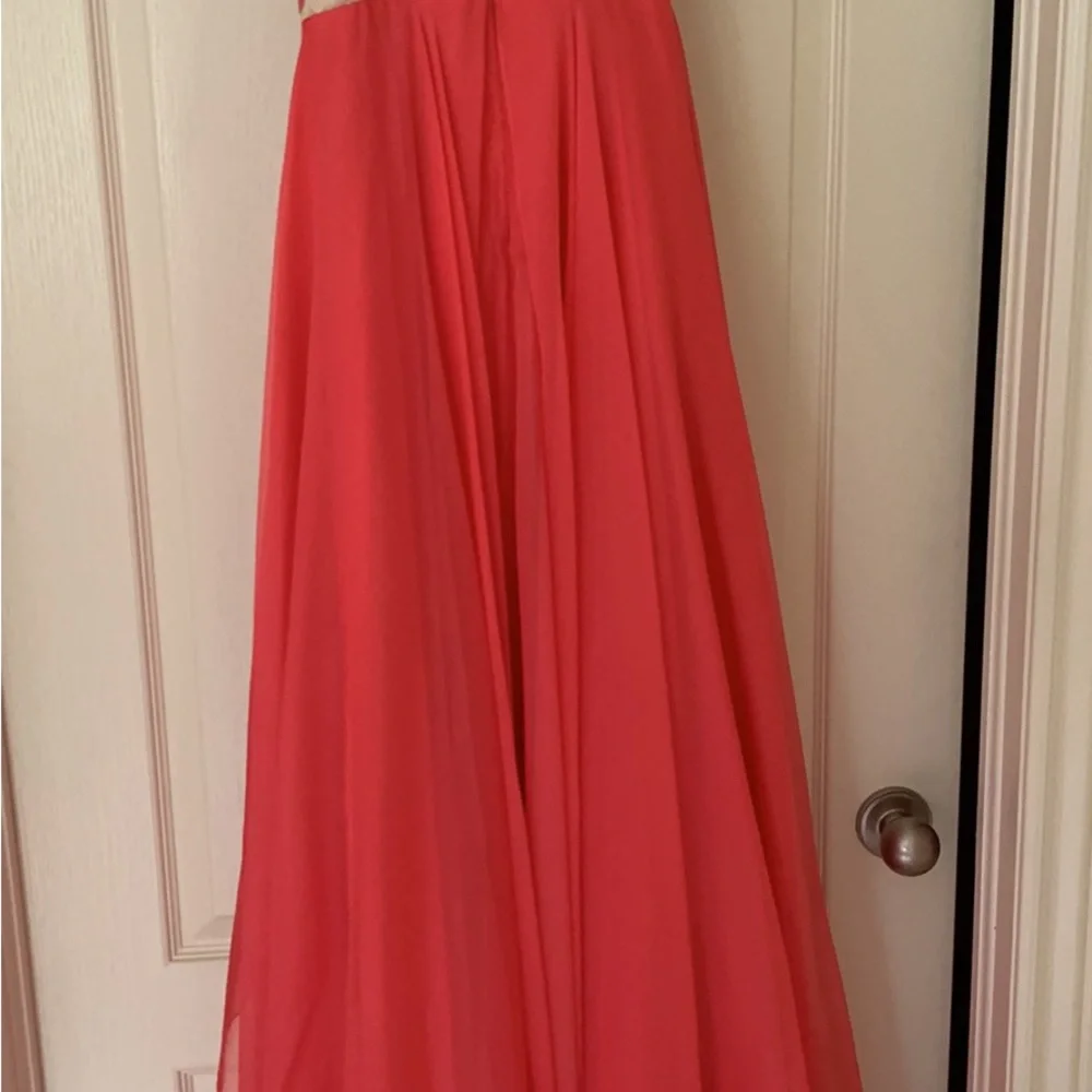 Sherri Hill Coral Dress - Picture 4 of 6